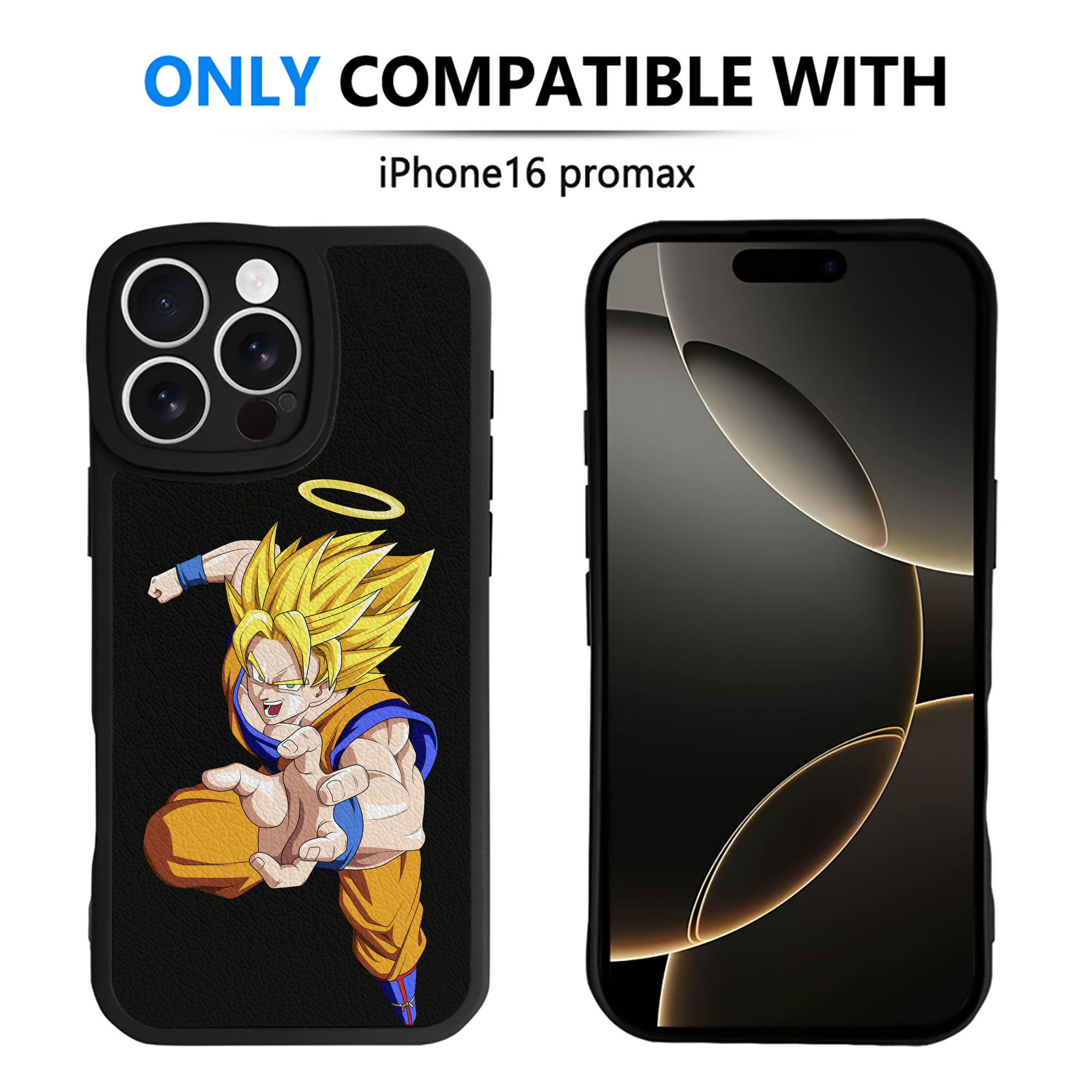 （画像用） ドラゴンボール 孫悟空（そん ごくう）Son Goku カカロット DRAGON BALL Kakarotto 【iPhone 16シリーズ対応】シリコンスマホケース（レザー調） 材質：シリコン